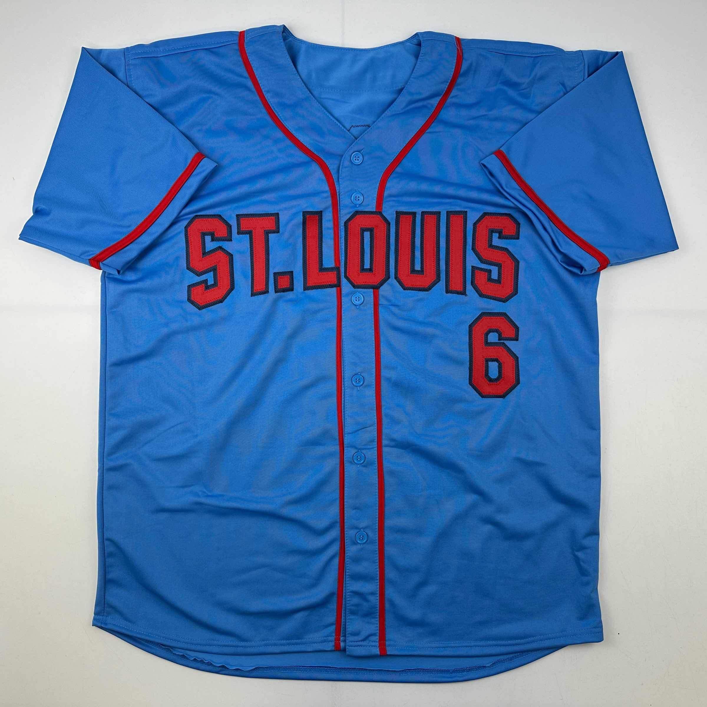 Facsimile Autographed Stan Musial St. Louis Blue Reprint Laser